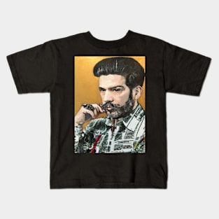 Portrait of Daniel Esquivel Kids T-Shirt